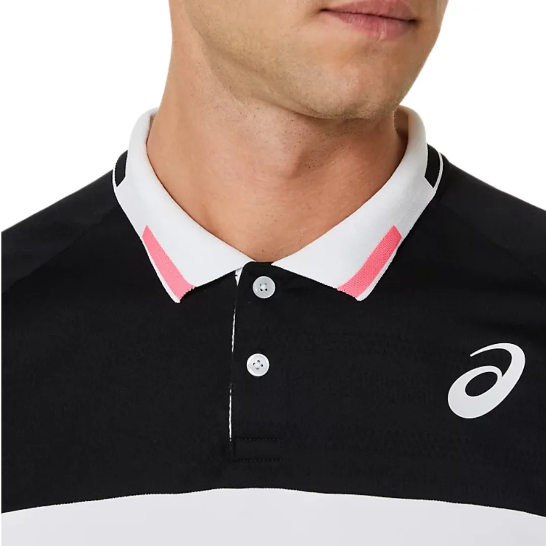 Asics Men Match Polo-Shirt - Black/Carrier Grey Minimal Layers