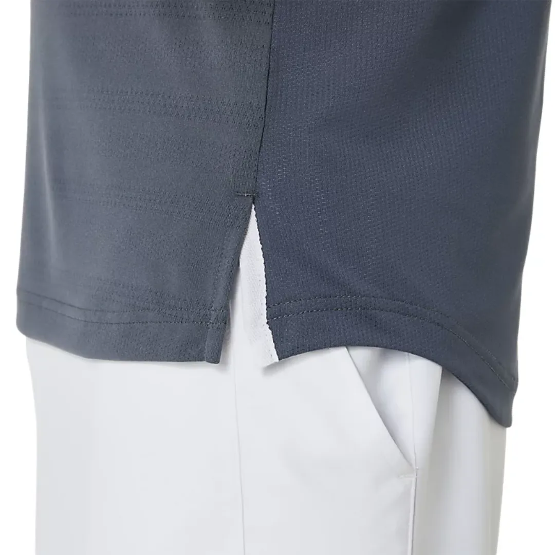 Breathable Shirt comfortable top Asics Men Match Polo-Shirt - Black/Carrier Grey