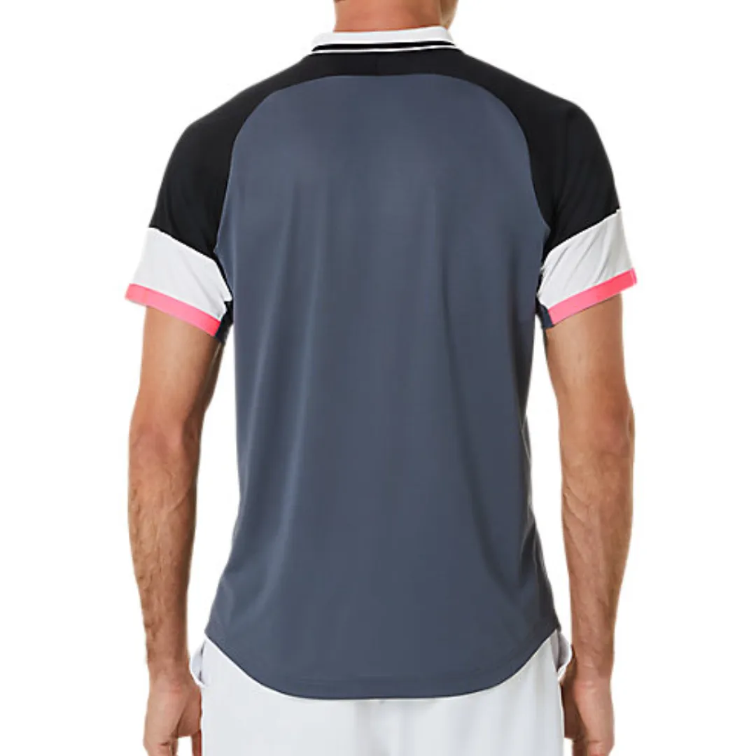 Asics Men Match Polo-Shirt - Black/Carrier Grey Flexible Waistband