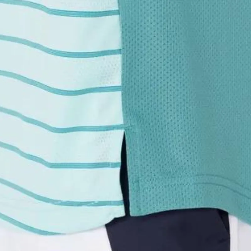 Performance Ready Unisex wear Asics Mens Court Polo Shirt - Aquamarine Blue