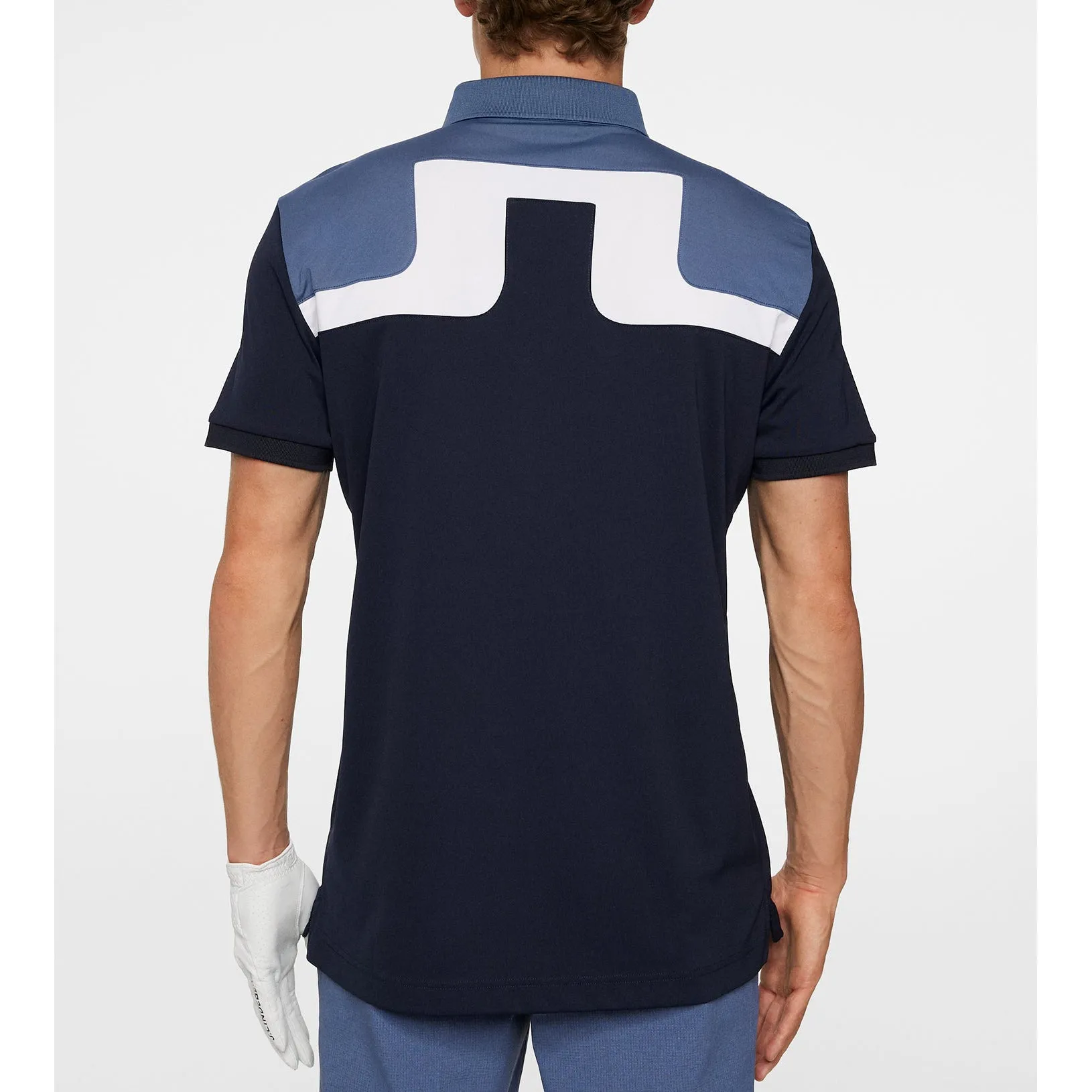 J.Lindeberg Jeff Golf Polo Shirt - JL Navy Active Shirt