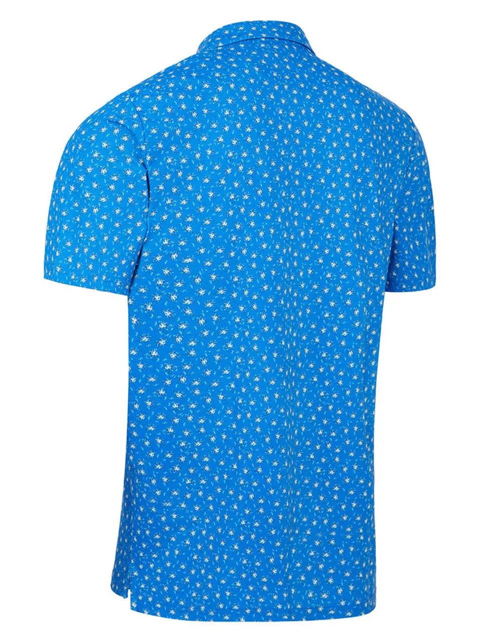 Original Penguin Mens Micro Octopus Print Golf Polo - BLUE TATTOO Micro Perforated Fabric Comfortable Choice