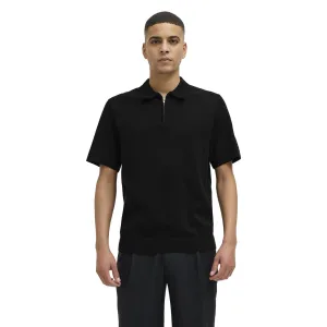 Jack & Jones Mens Blamilano Spring Knit Short Sleeve Polo Shirt Luxe Comfort