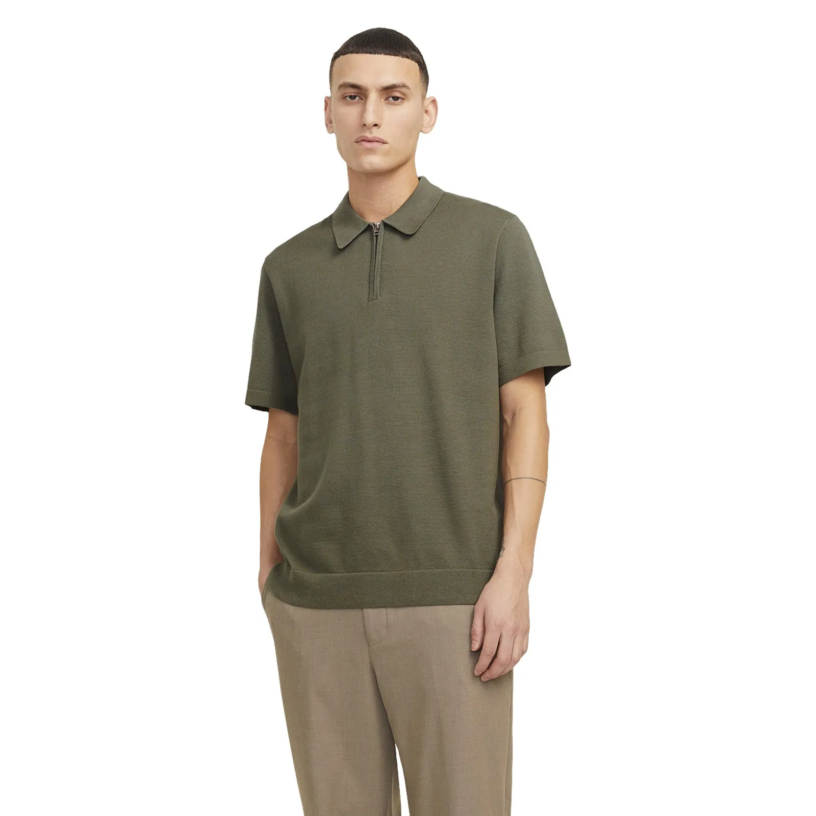Active Lifestyle Jack & Jones Mens Blamilano Spring Knit Short Sleeve Polo Shirt