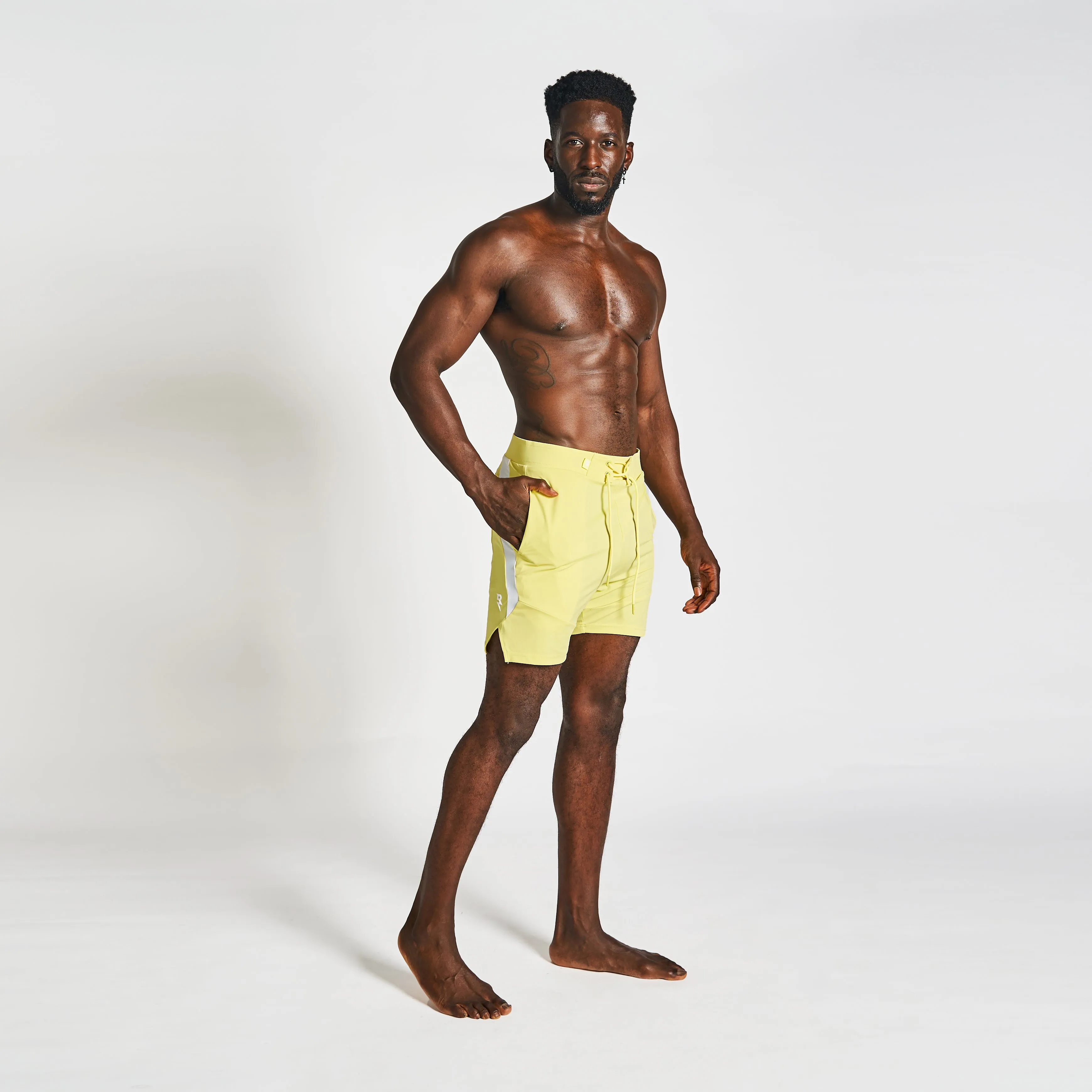 Easy Fit Wear Ultra Soft Touch COMPETITION BOARD SHORTS - CANARY YELLOW