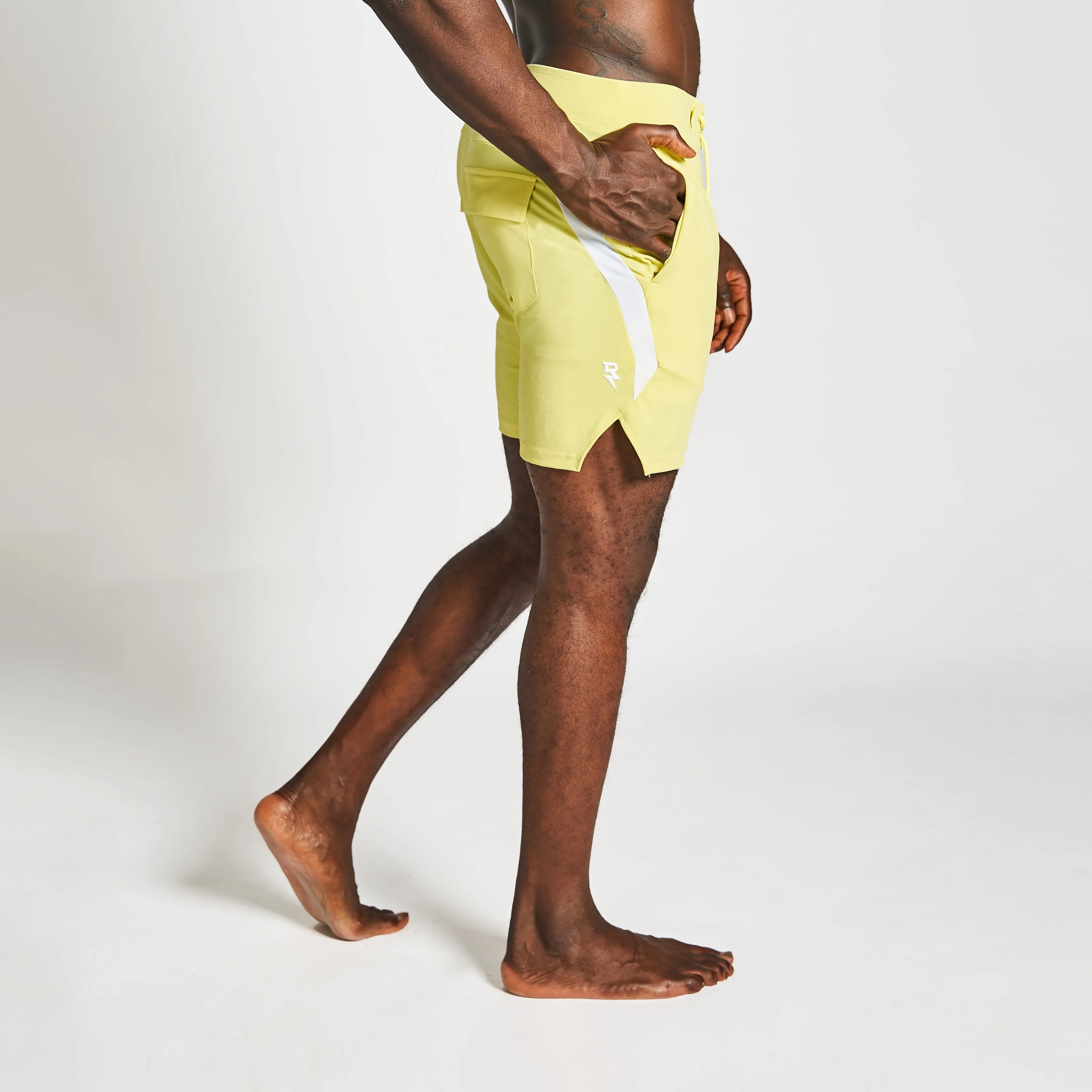 Non Restrictive Movement COMPETITION BOARD SHORTS - CANARY YELLOW