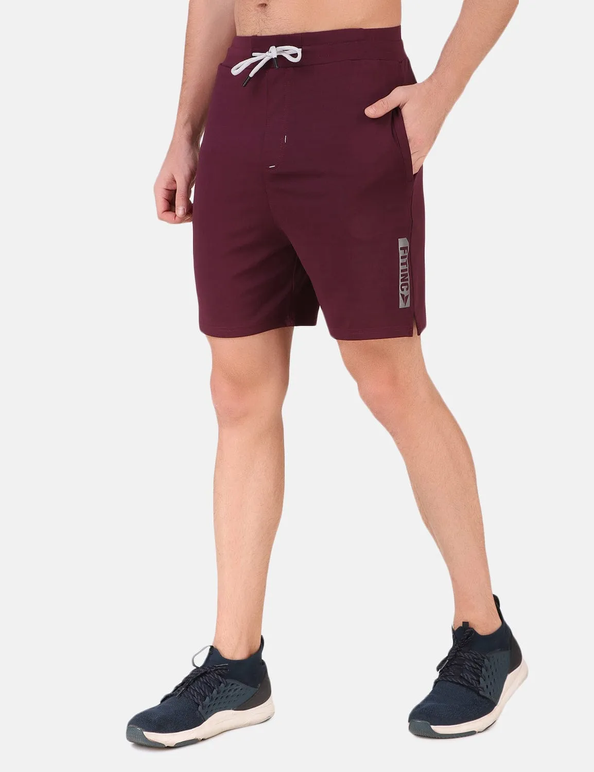 Performance Stretch Workout Shorts - Wine Spandex shorts
