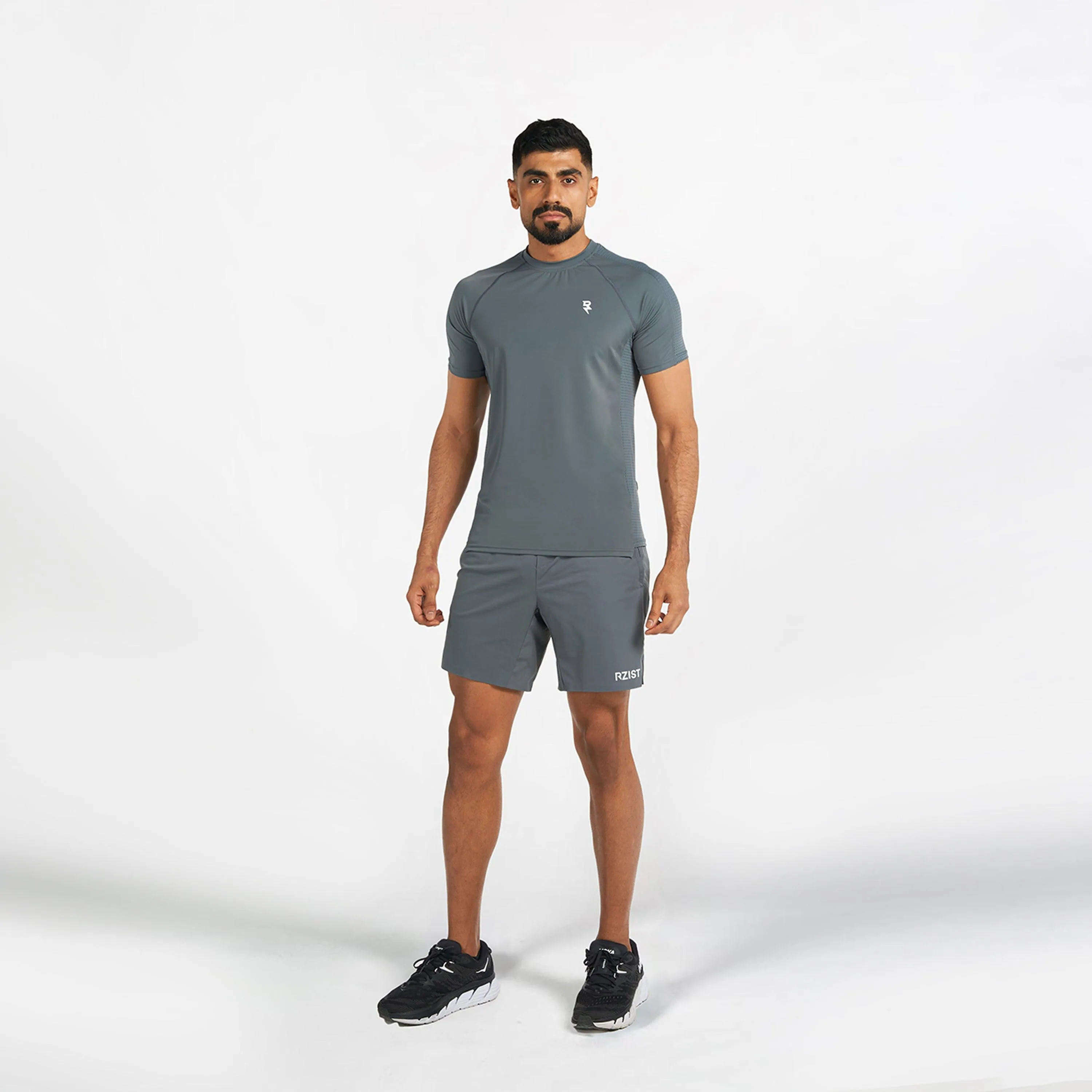 Graphic Performance T-Shirt - Turbulence Grey Animal print wildness