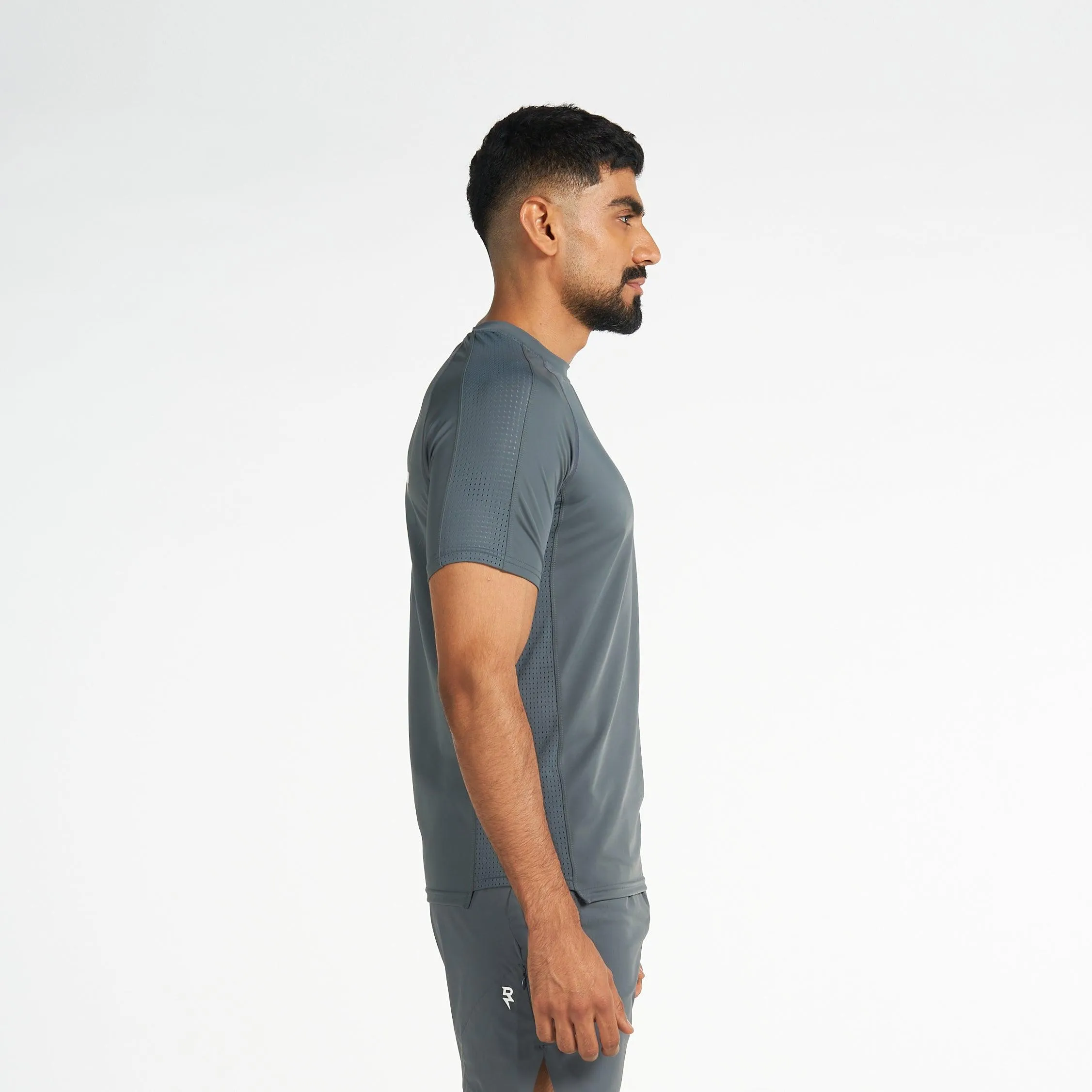 Graphic Performance T-Shirt - Turbulence Grey Chilly Weather Style discount offer