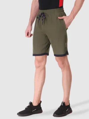 Dynamic Performance Men's Securely Pocketed Active Shorts - Olive