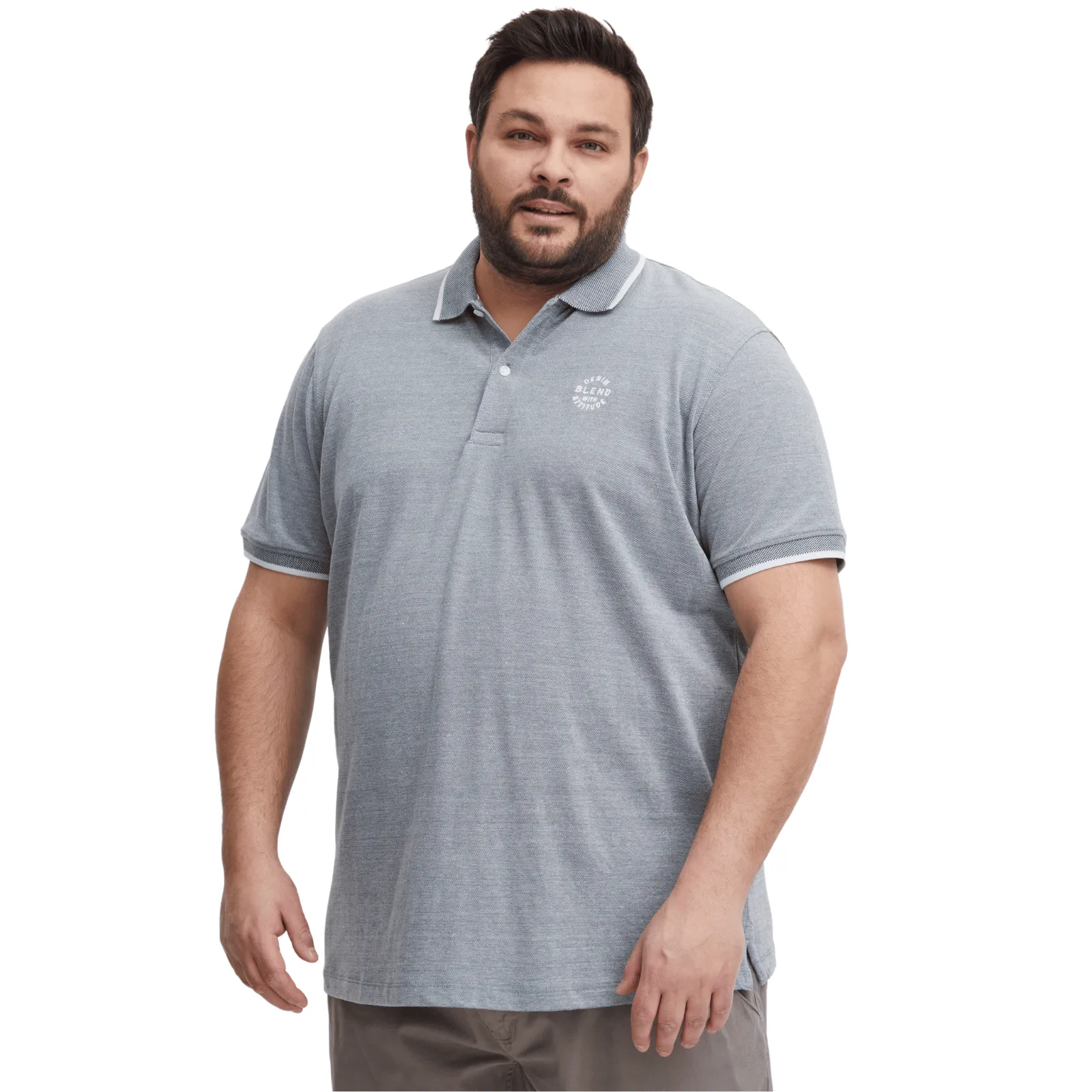 Blend Mens Bhnate Big & Tall Short Sleeve Polo Shirt Chill Comfort
