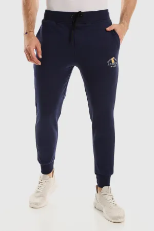 Side Pockets Slip On Cotton Sweatpants With Hem Durable Hem MultiPocketDesign