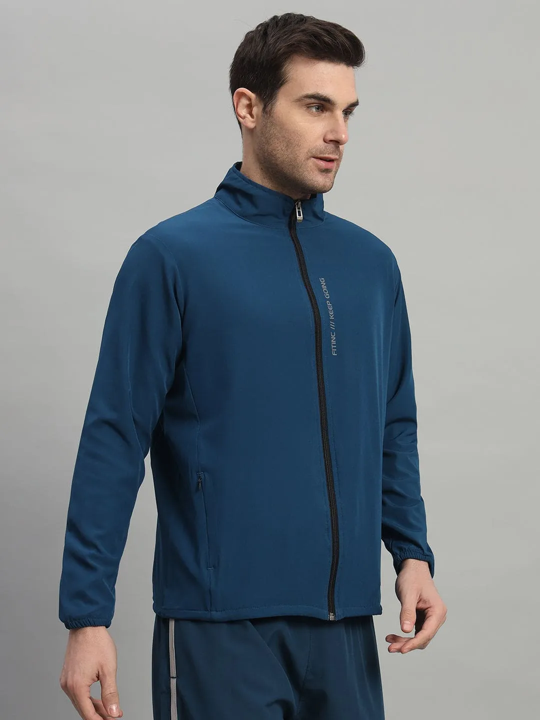 Sports Jacket with Concealed Zippers - Airforce DurableWeave China Cool