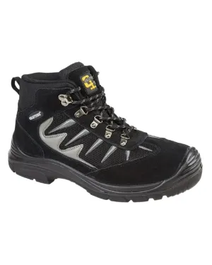 Grafters Mens Real Suede Hiker Type Safety Ankle Boots Abrasion Resistant Outsole