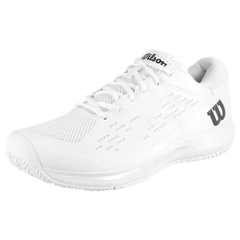 Stylish Temperature Regulating Fabric Wilson Men's Rush Pro Ace - White/Black