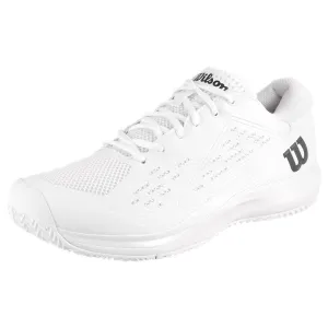 Stylish Temperature Regulating Fabric Wilson Men's Rush Pro Ace - White/Black