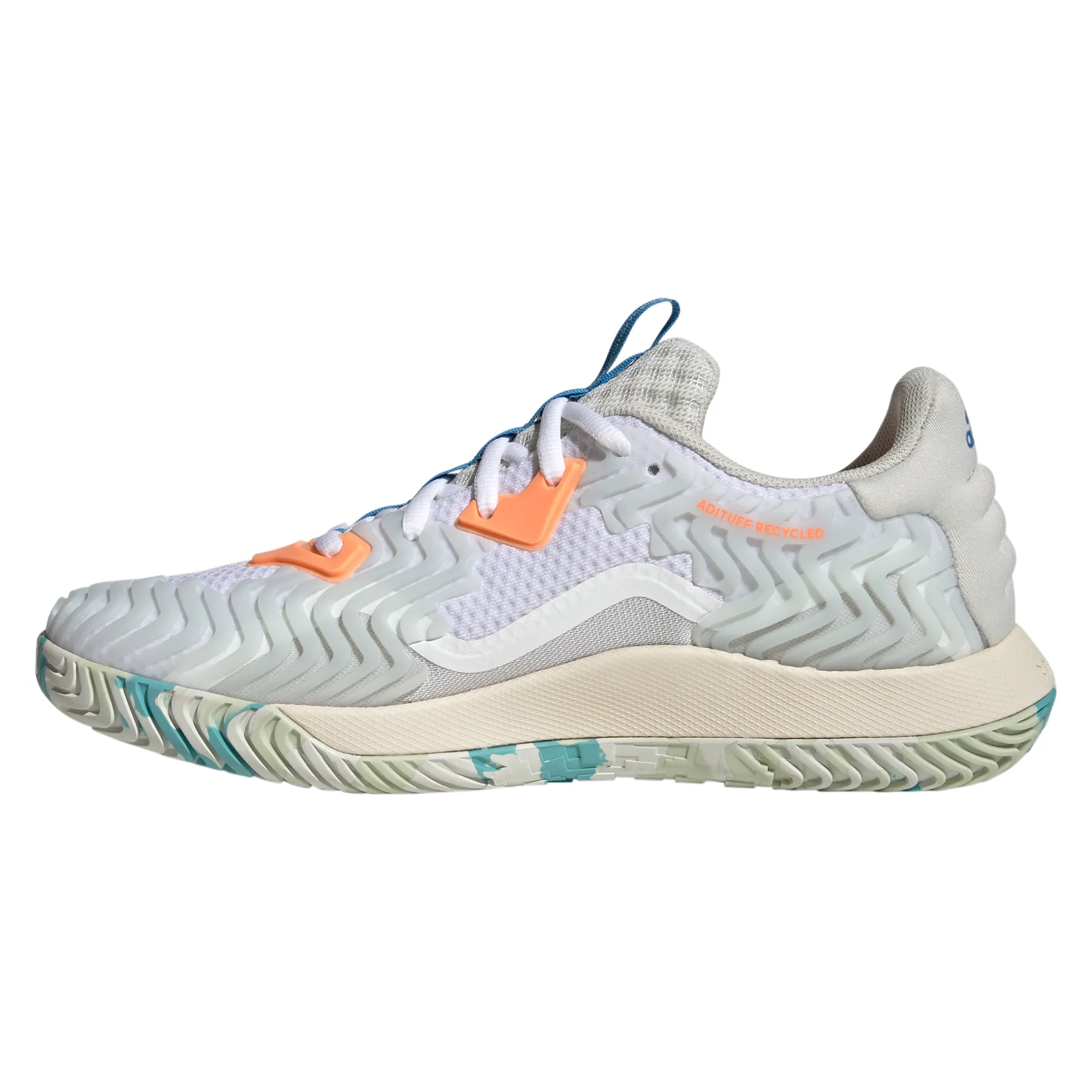 synthetic leather Adidas Performance Sole Match Control Men Tennis Shoes - Cloud White/Pulse Blue/Orbit Grey