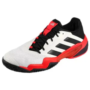 adidas Men's Barricade 13 - Cloud White/Lucid Red Energy return sole Dual Density Foam