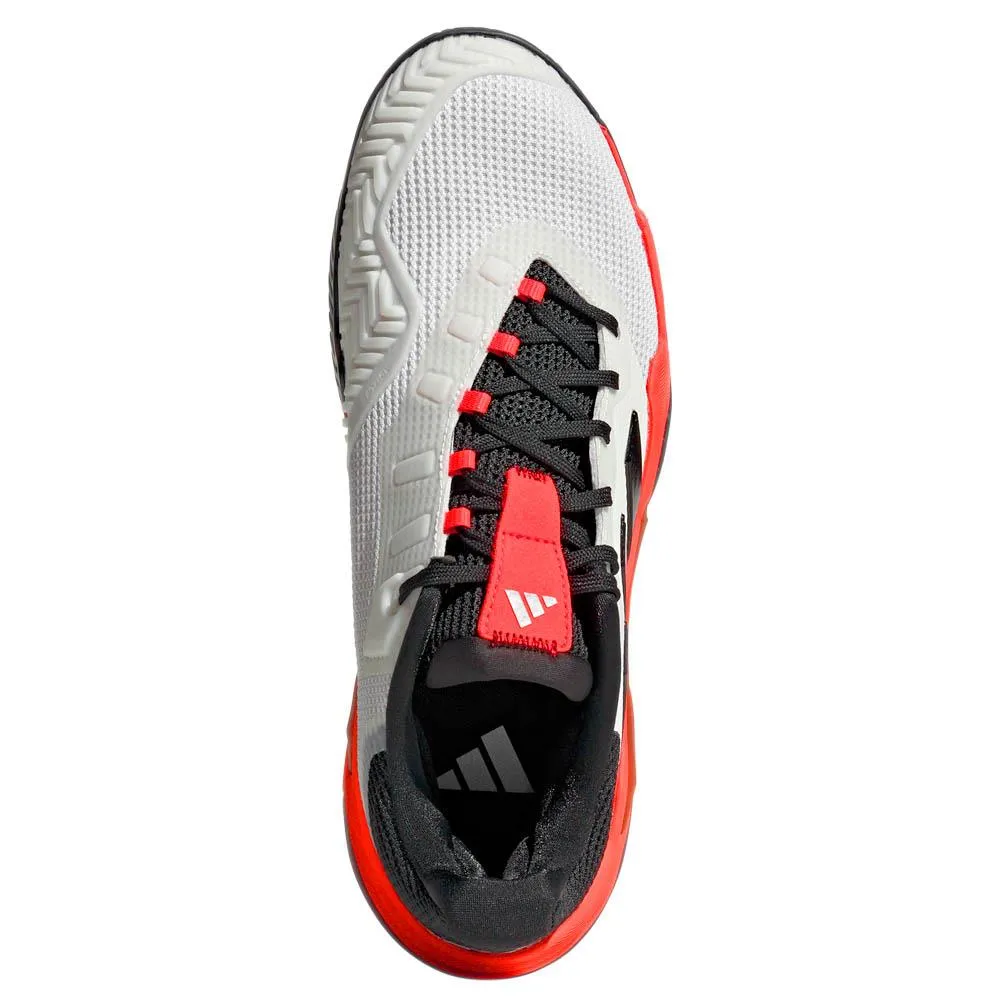 Dynamic Fit adidas Men's Barricade 13 - Cloud White/Lucid Red