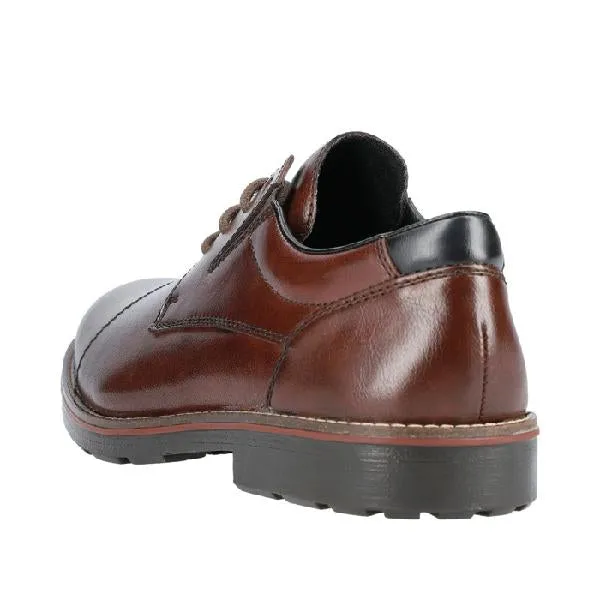 Breathable Lining Bone Aid Mens Rieker Devin 20 in Havanna/Rotbraun/Ozean