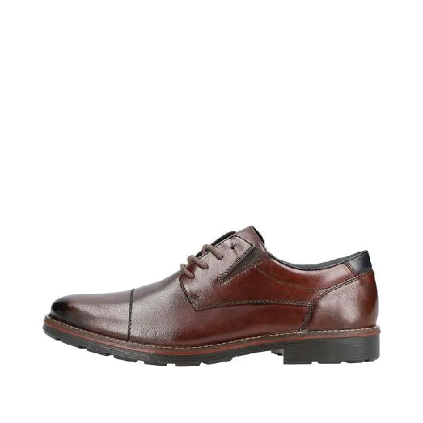 Comfort footbed Mens Rieker Devin 20 in Havanna/Rotbraun/Ozean