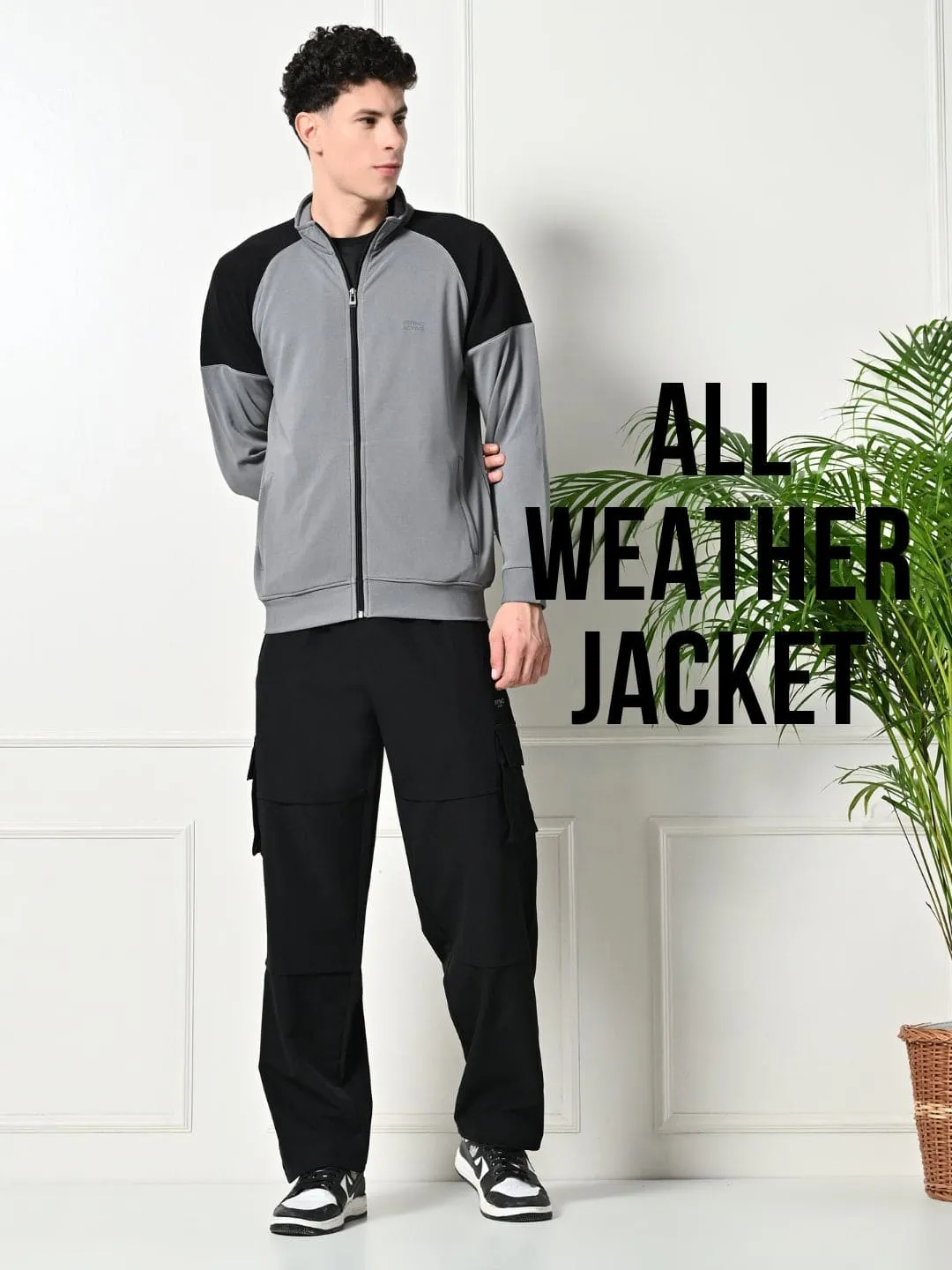All-Season Grey Durable Jacket AbrasionResistantThread