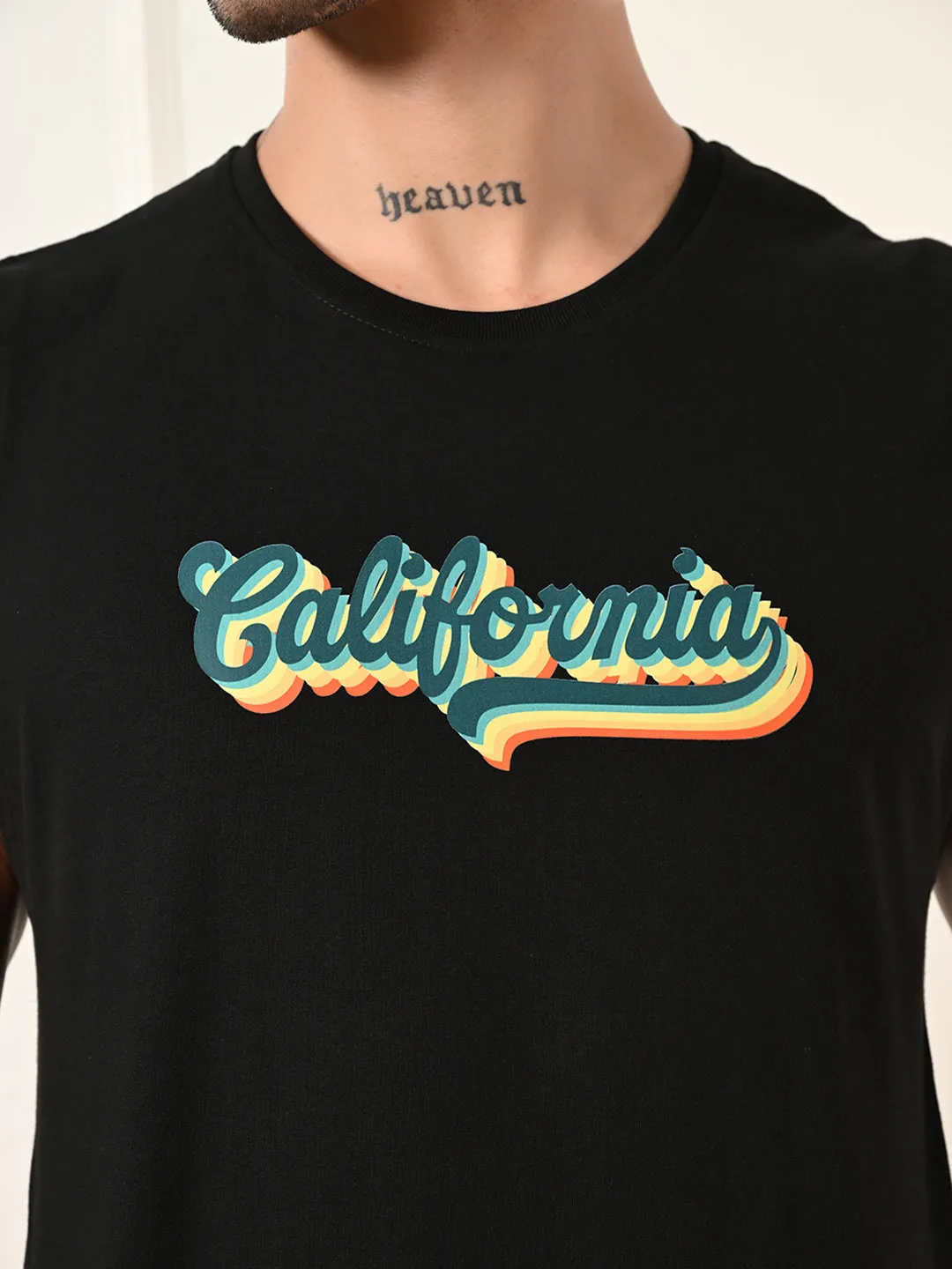 Easy-Wear California Colorful Cotton Sando ?C Black Tight Core Versatile Design