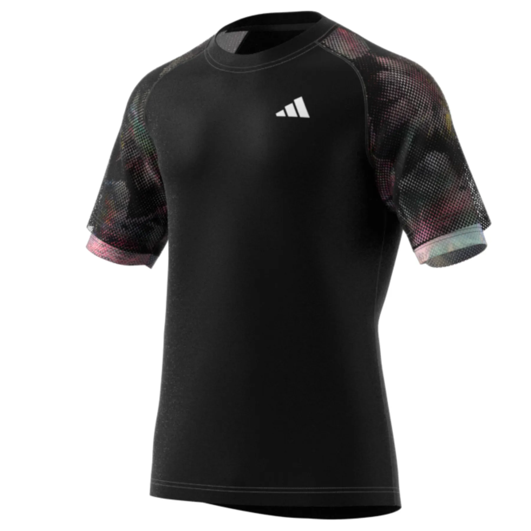 Sporty Comfort Flexible Design Adidas Performance MEL RAGLAN Men Tennis Tee - Black