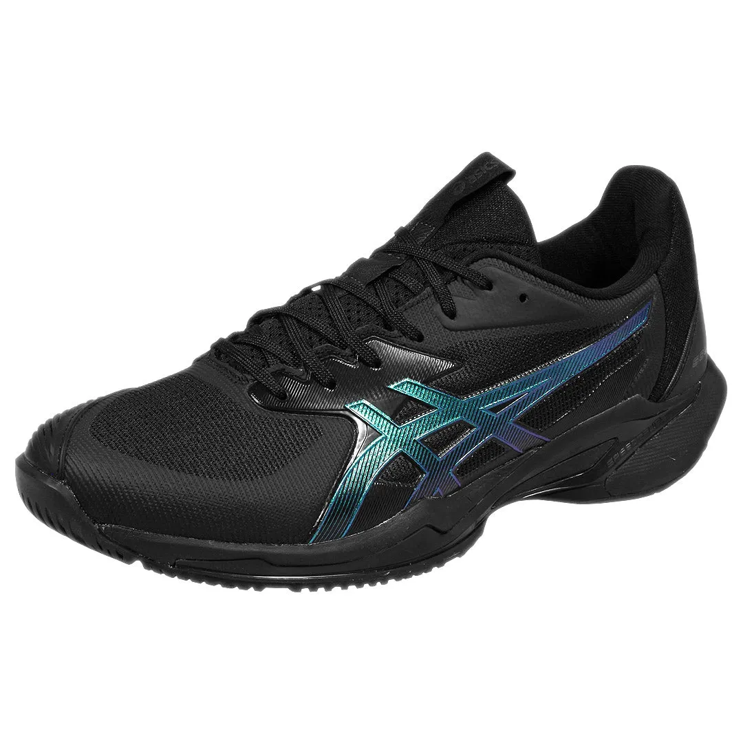 Zero Drop Platform Blister Prevention Padding Asics Men's Solution Speed FF 3 Night Energy - Black/Prism Blue