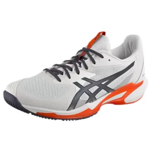 Asics Men's Solution Speed FF 3 - White/Greyish Purple Breathable Material Anti Torsion Plate