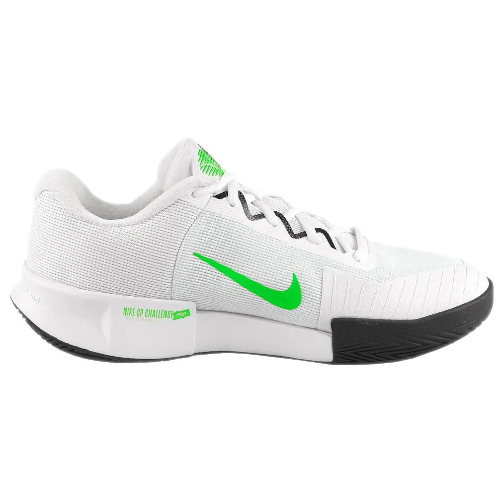 Pressure Dispersing Toe Box Grip Control Nike Men's Air Zoom GP Challenge Pro -  White/Poison Green