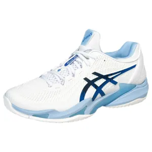 Asics Men's Court FF 3 Novak - White/Tuna Blue Trail Style Modern Fit