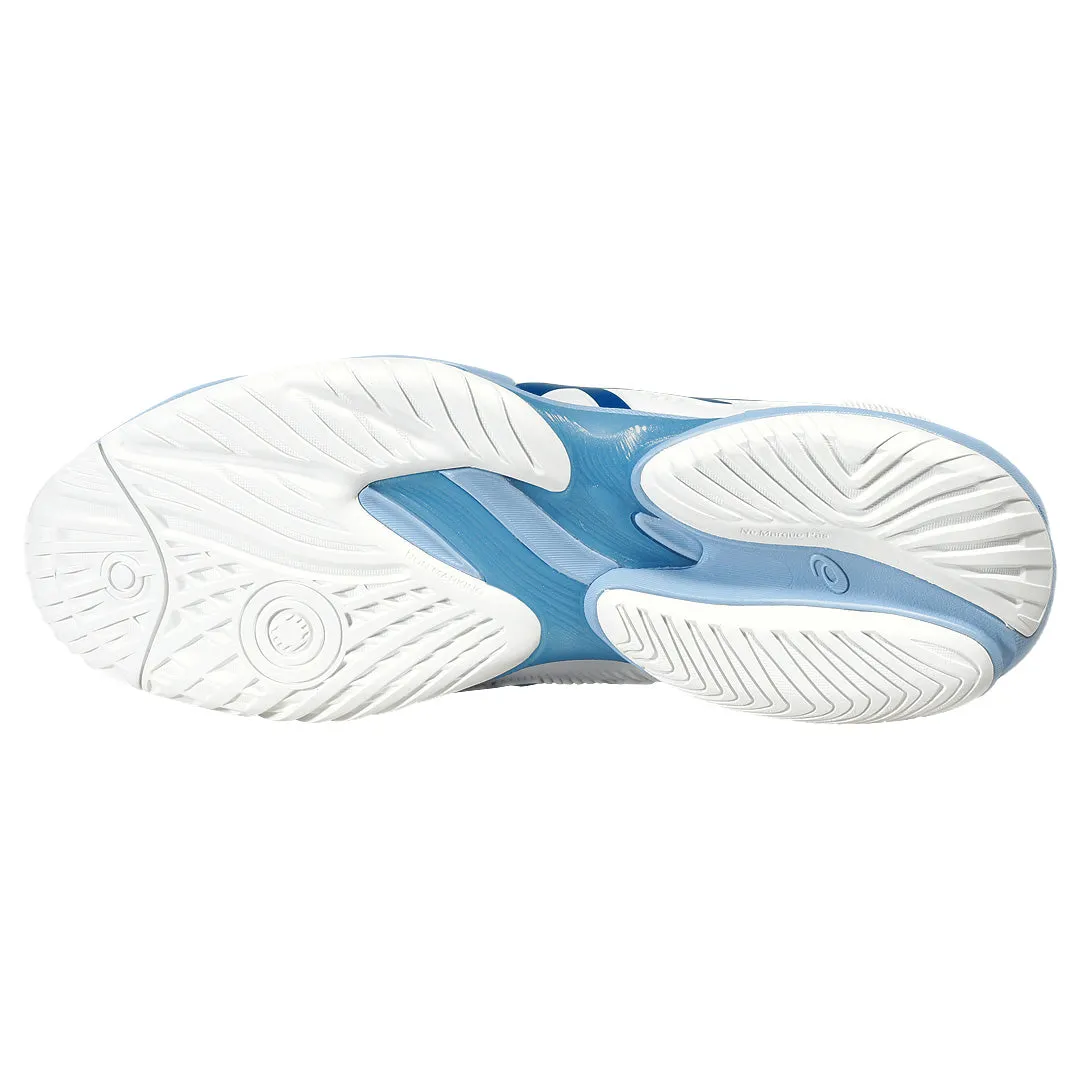 Asics Men's Court FF 3 Novak - White/Tuna Blue Easy Walk Cushioned Midsole