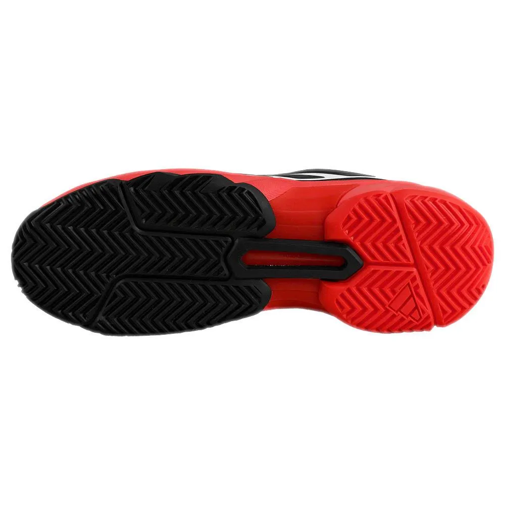 Compression resistant Comfortable ankle adidas Men's CourtJam Control 3 - White/Lucid Red