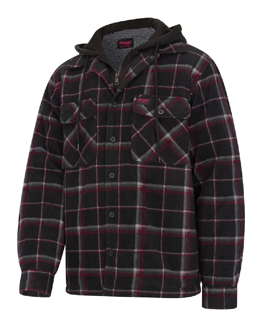 Chic Edge Tight Net Hoggs of Fife Mens Granite Hooded Work Fleece