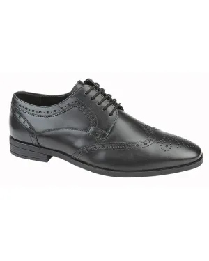 Roamers Mens 5 Eyelet Brogue Gibson Shoes Joint Care