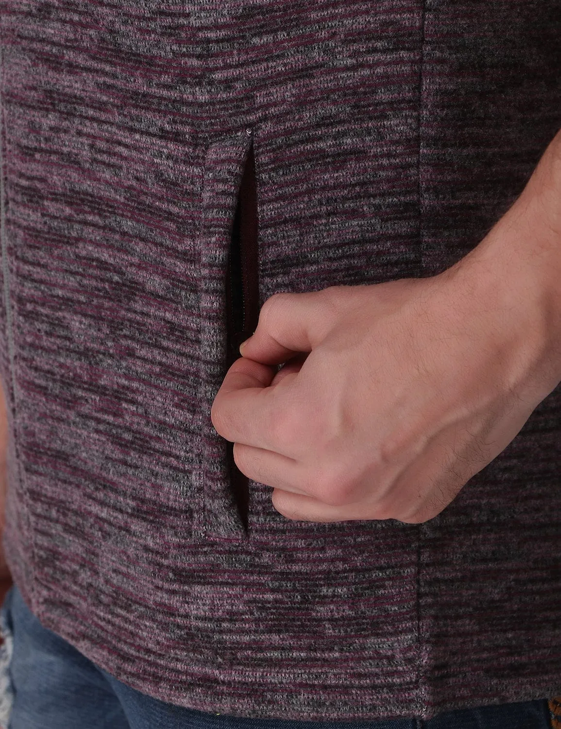 WeightlessLayeringPiece Icon Fit Ultra-Warm Fleece Jacket - Melange Wine