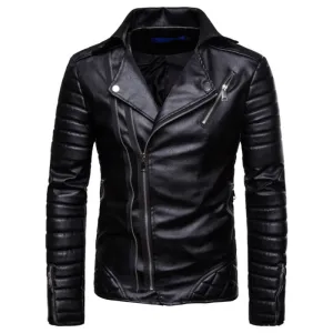 West Louis? Classic Motorcycle Leather Jacket Sporty Joggers Relax Mode
