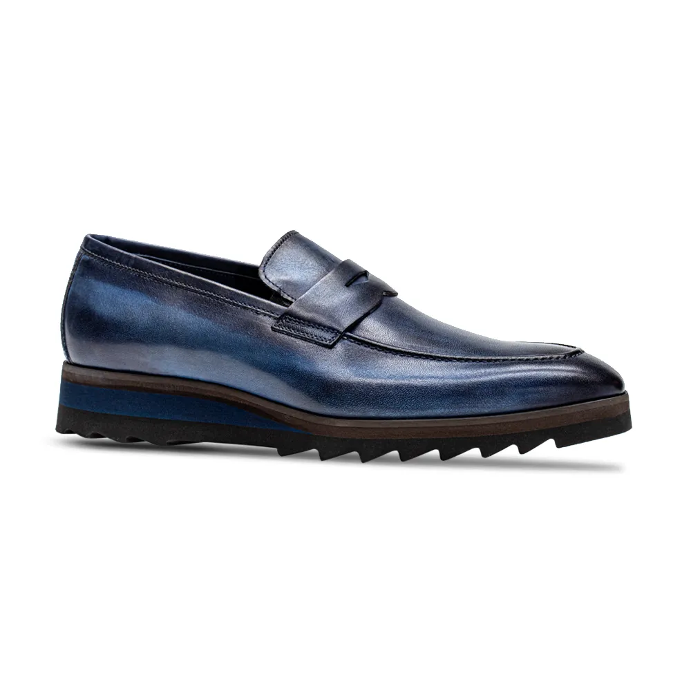 Water Resistant Construction Universal Fit AMBERES SPORT DEEP BLUE LOAFER