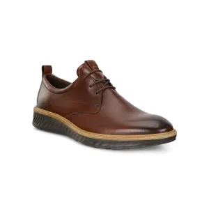 Mens Ecco Hybrid Plain Toe Cognac Low Impact Landing Design