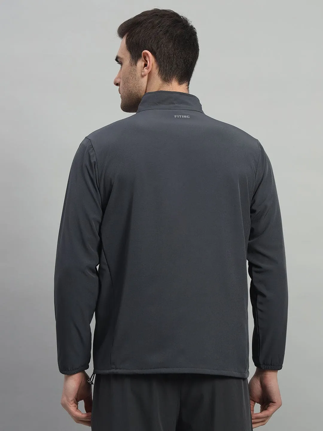 NonSlipTrims Flight Fit Sports Jacket with Concealed Zippers - Dark Grey