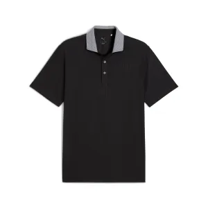MATTR Stripe Jacquard Golf Polo Summer Wear Casual Fit