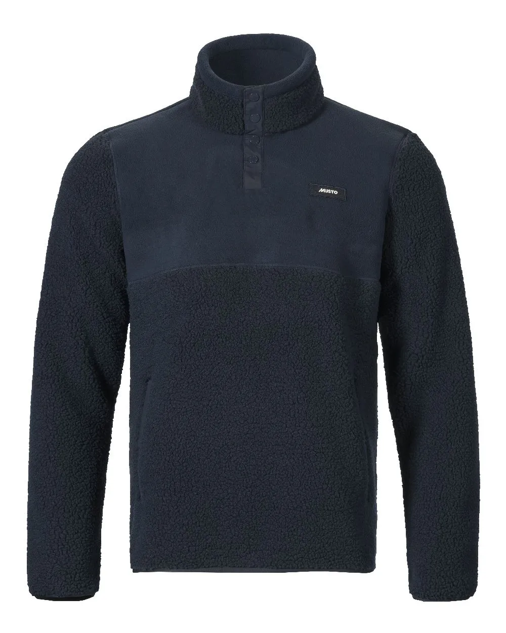 Musto Mens Cover Deep Pile Fleece Pullover Fairy Core Layering Piece