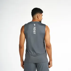 All-Weather Wear Round neck simplicity Sleeveless T-Shirt - Turbulence Grey