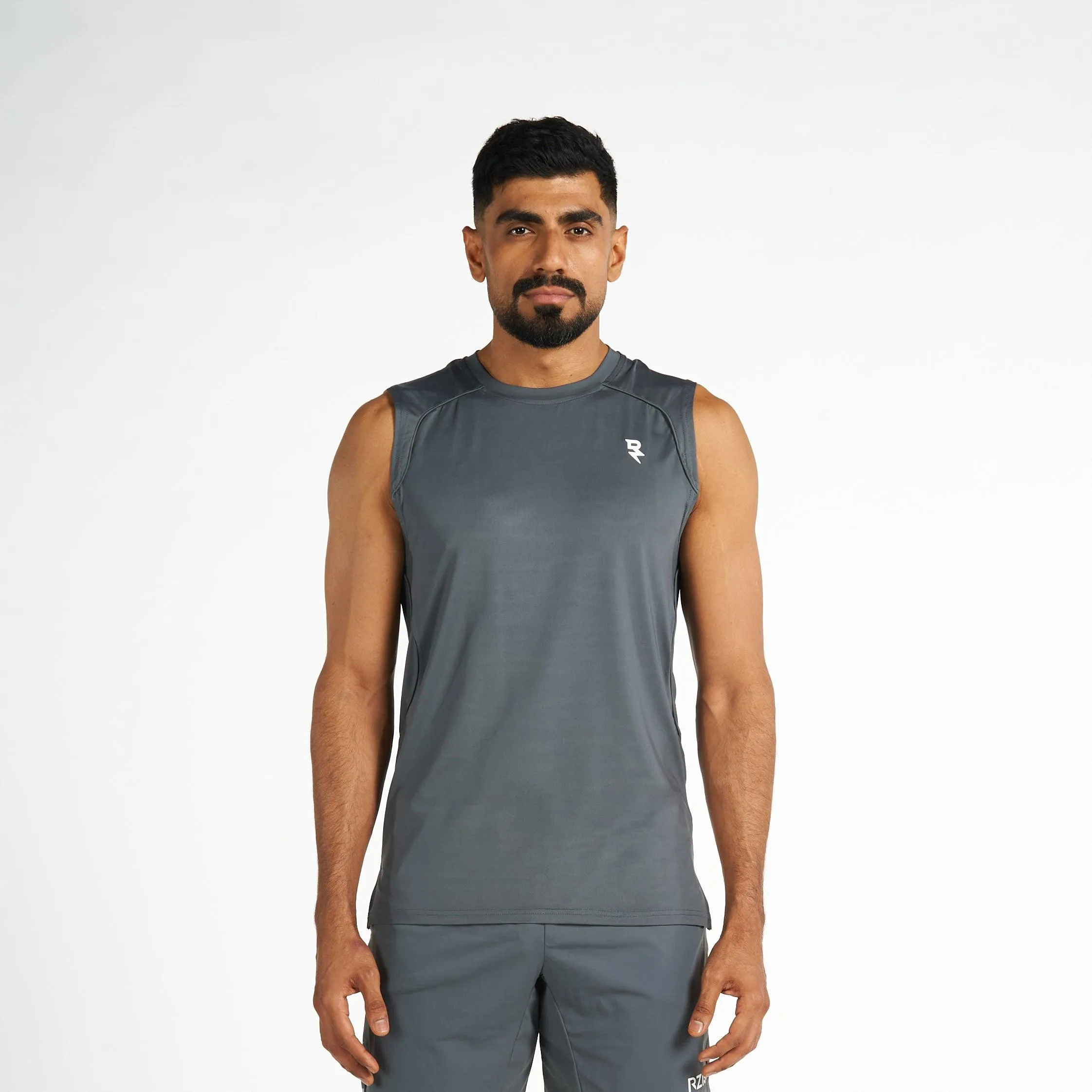 Anti Pilling Finish Weekend Ready Sleeveless T-Shirt - Turbulence Grey