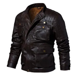 Active clothing West Louis? Pockets Outwear Leather Jacket
