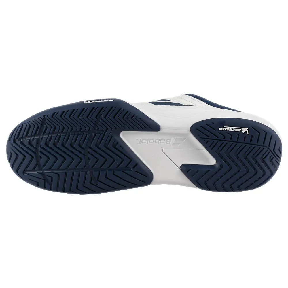 Thermal Regulating Fabric Babolat Men's SFX 4 - White/Estate Blue