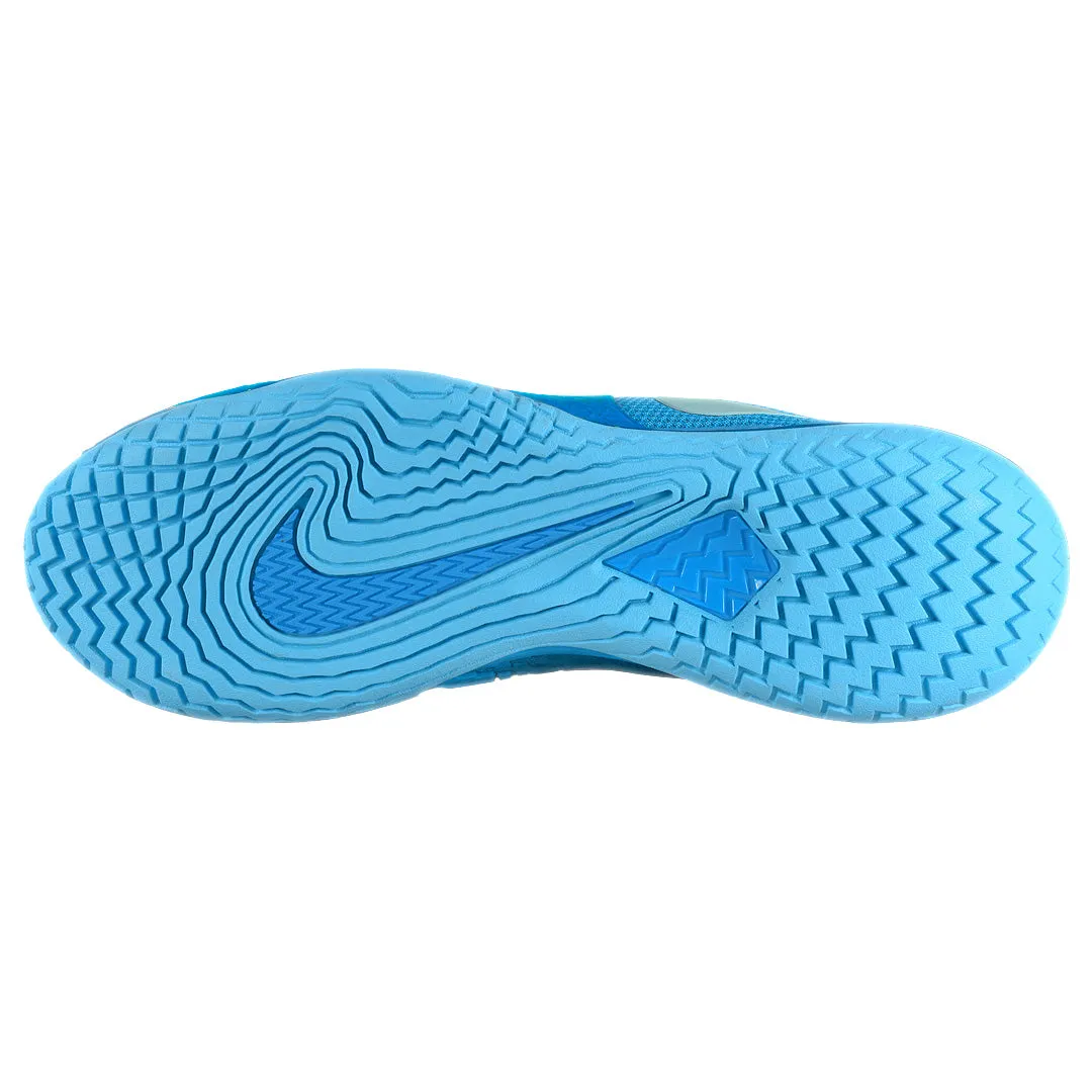 Neutral Stride Adapt Non Restrictive Forefoot Nike Men's Air Zoom Vapor Cage 4 - Rafa - Light Photo Blue/Light Armory Blue
