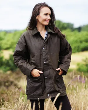 Bronte Wax Cotton Jacket Cozy Layer Classic Mode