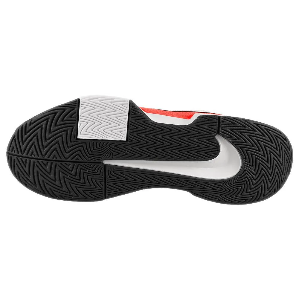 Nike Men's Air Zoom GP Challenge Pro - White/Hot Lava Low Profile Midsole Lace System